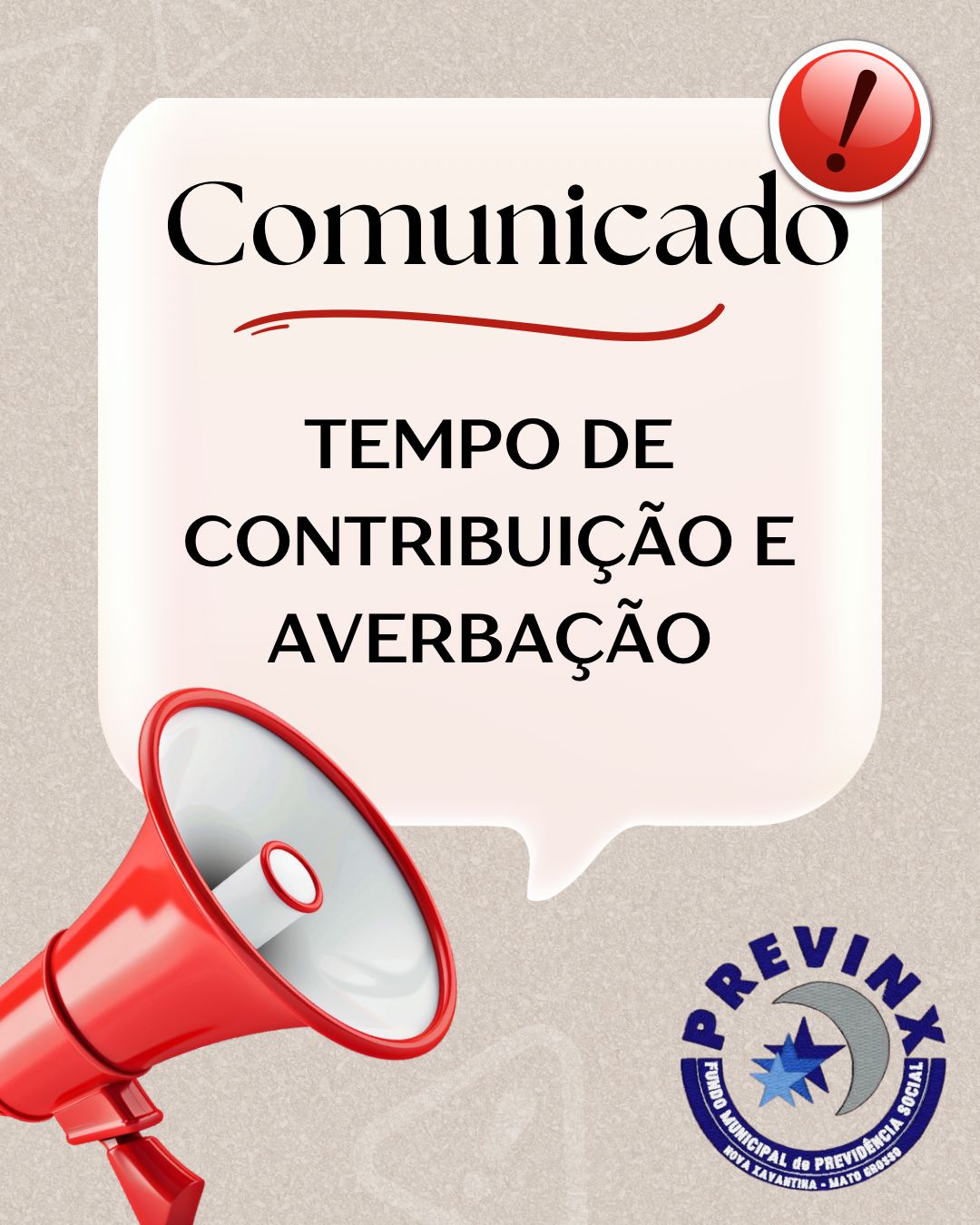 📢 COMUNICADO IMPORTANTE – TEMPO DE CONTRIBUIÇÃO E AVERBAÇÃO